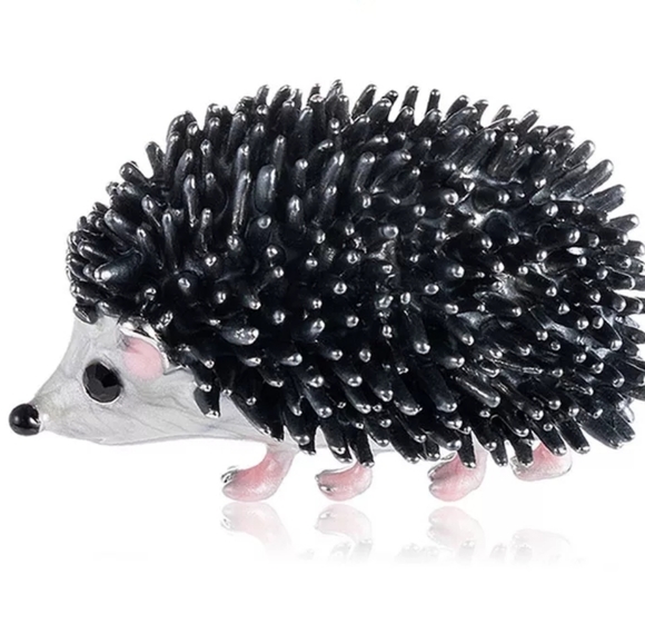 Woodland Creatures Hedgehog Brooch - Picture 2 of 5